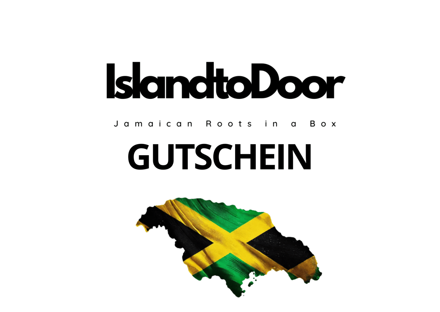 IslandtoDoor Geschenkgutschein für jamaikanische Lebensmittel - digitaler Gutschein sofort per E-Mail