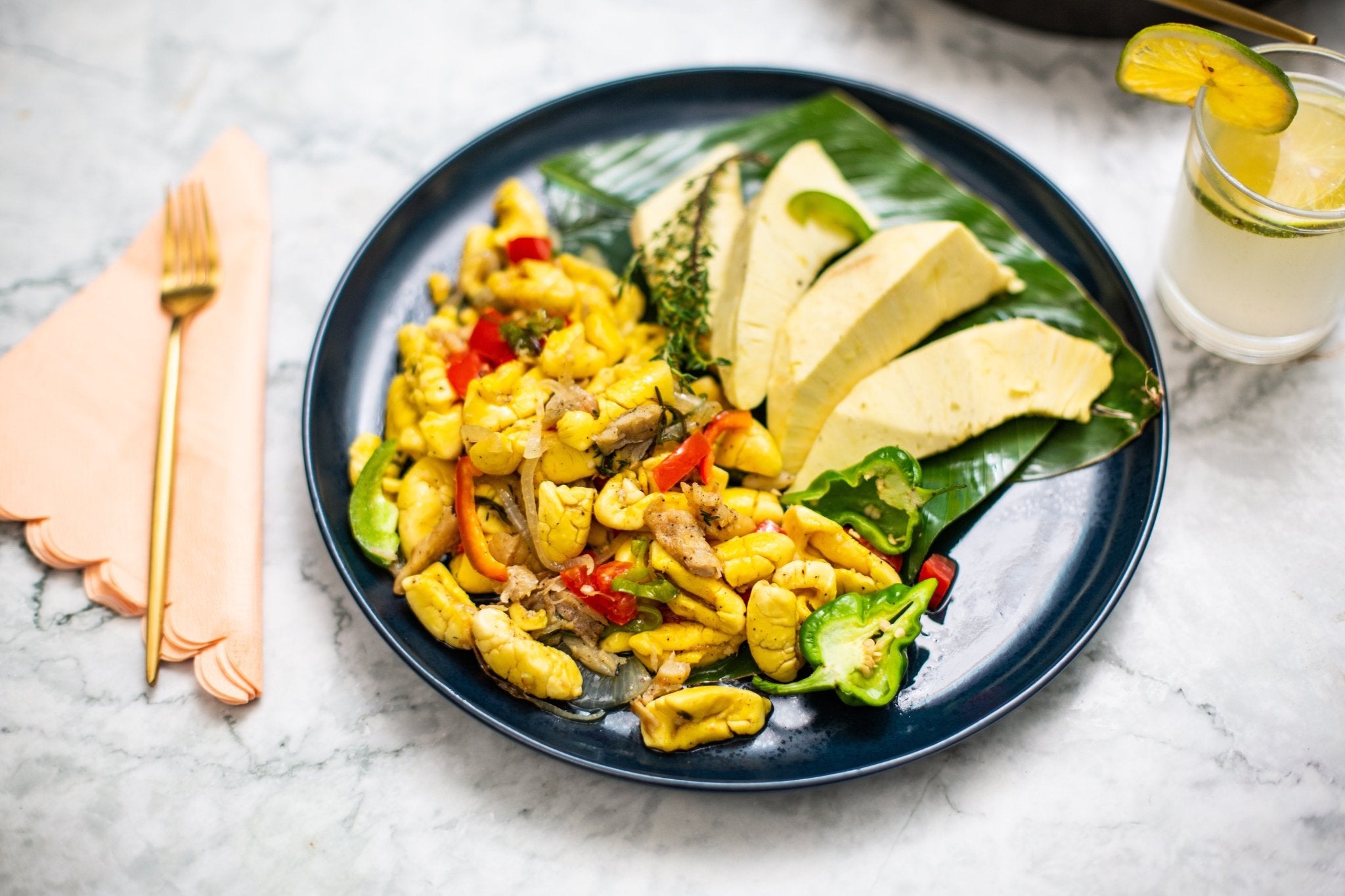 Ackee and Breadfruit