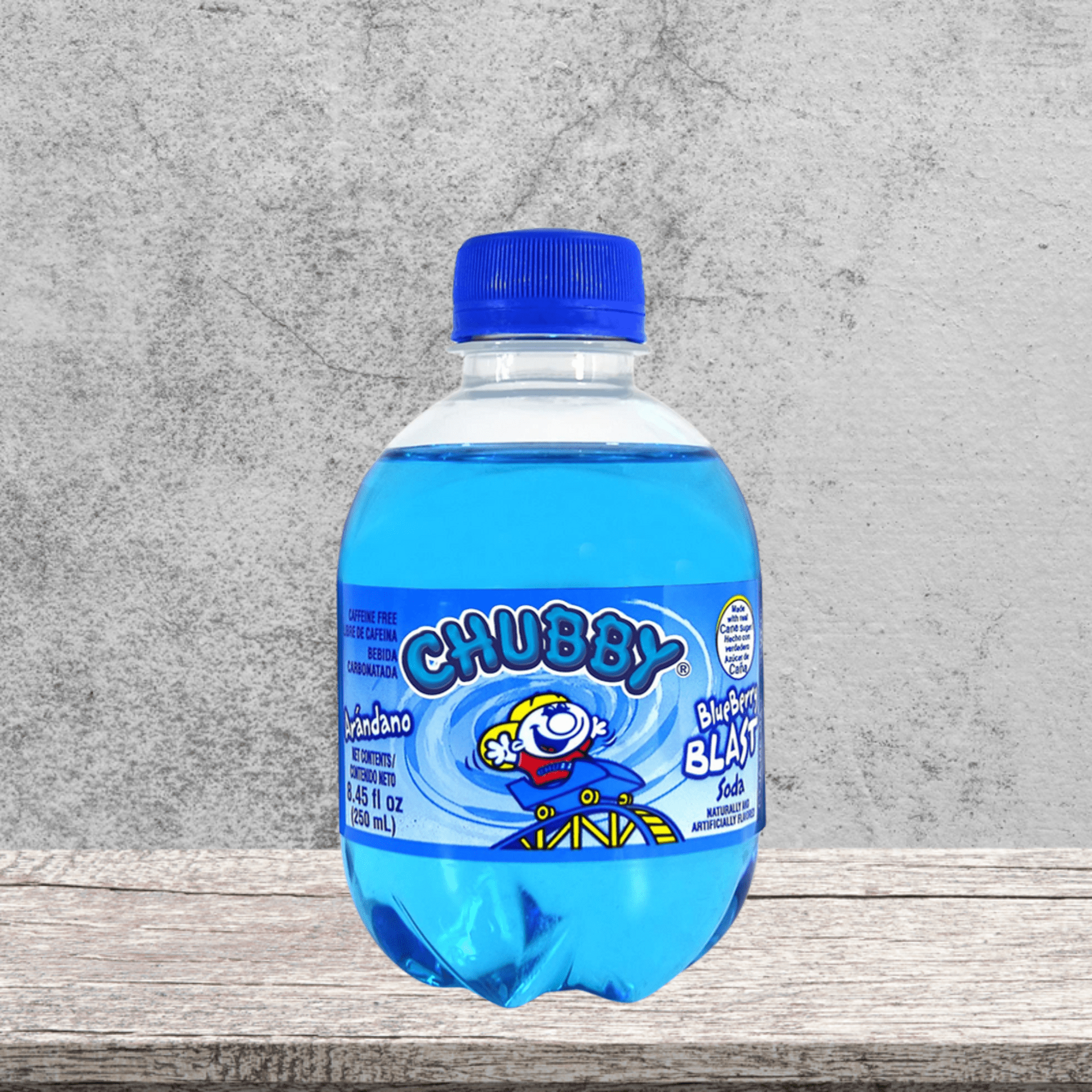 Chubby Blueberry Blast 250ml karibische Blaubeer-Soda koffeinfrei familienfreundlich von IslandtoDoor