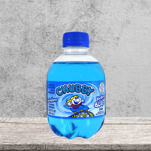 Chubby Blueberry Blast 250ml karibische Blaubeer-Soda koffeinfrei familienfreundlich von IslandtoDoor