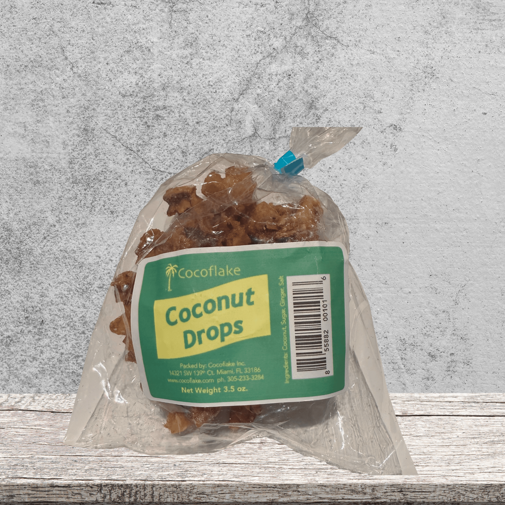 Cocoflake Coconut Drops 99g - traditionelle jamaikanische Kokosnuss-Süssigkeit mit Ingwer, karamellisiert von IslandtoDoor Schweiz