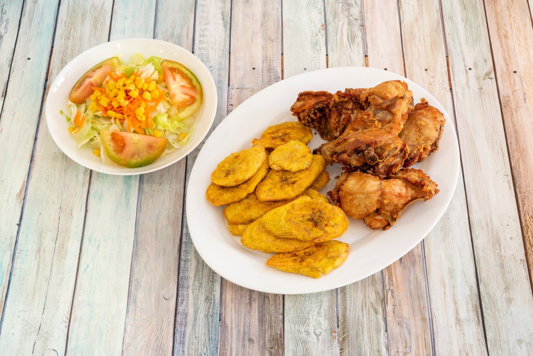 Fried Chicken with Plantains islandtoDoor