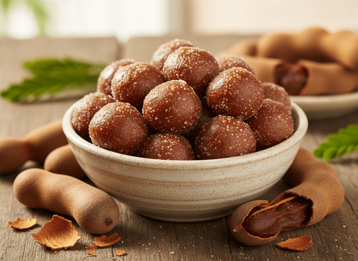 Ocho Rios Classic Tamarind Ball 70g auf einem Teller IslandtoDoor Schweiz