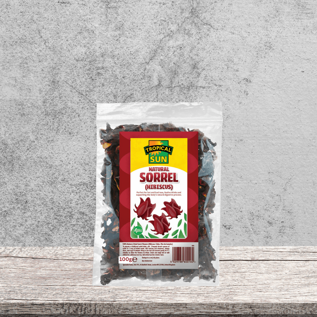 Natural Sorrel Hibiscus 100g getrocknete Hibiscus-Blüten für traditionellen jamaikanischen Sorrel Tea von IslandtoDoor