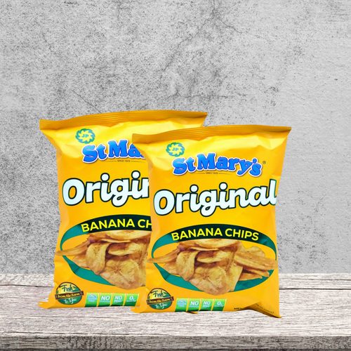 St. Mary's Banana Chips Bundle 2er Pack karibische Banana Chips von IslandtoDoor