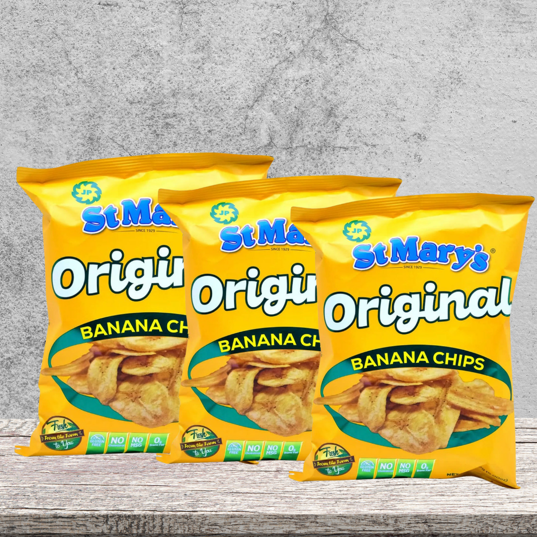 St. Mary's Banana Chips Bundle 3er Pack karibische Banana Chips von IslandtoDoor