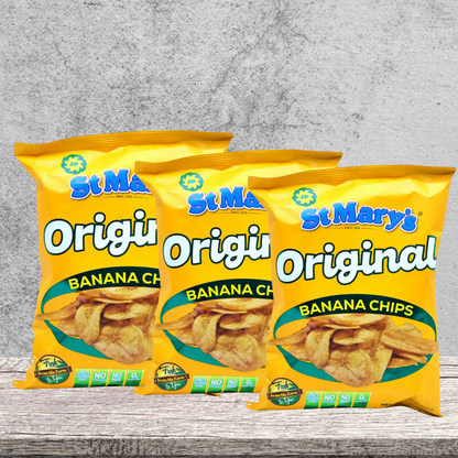 St. Mary's Banana Chips Bundle 3er Pack karibische Banana Chips von IslandtoDoor