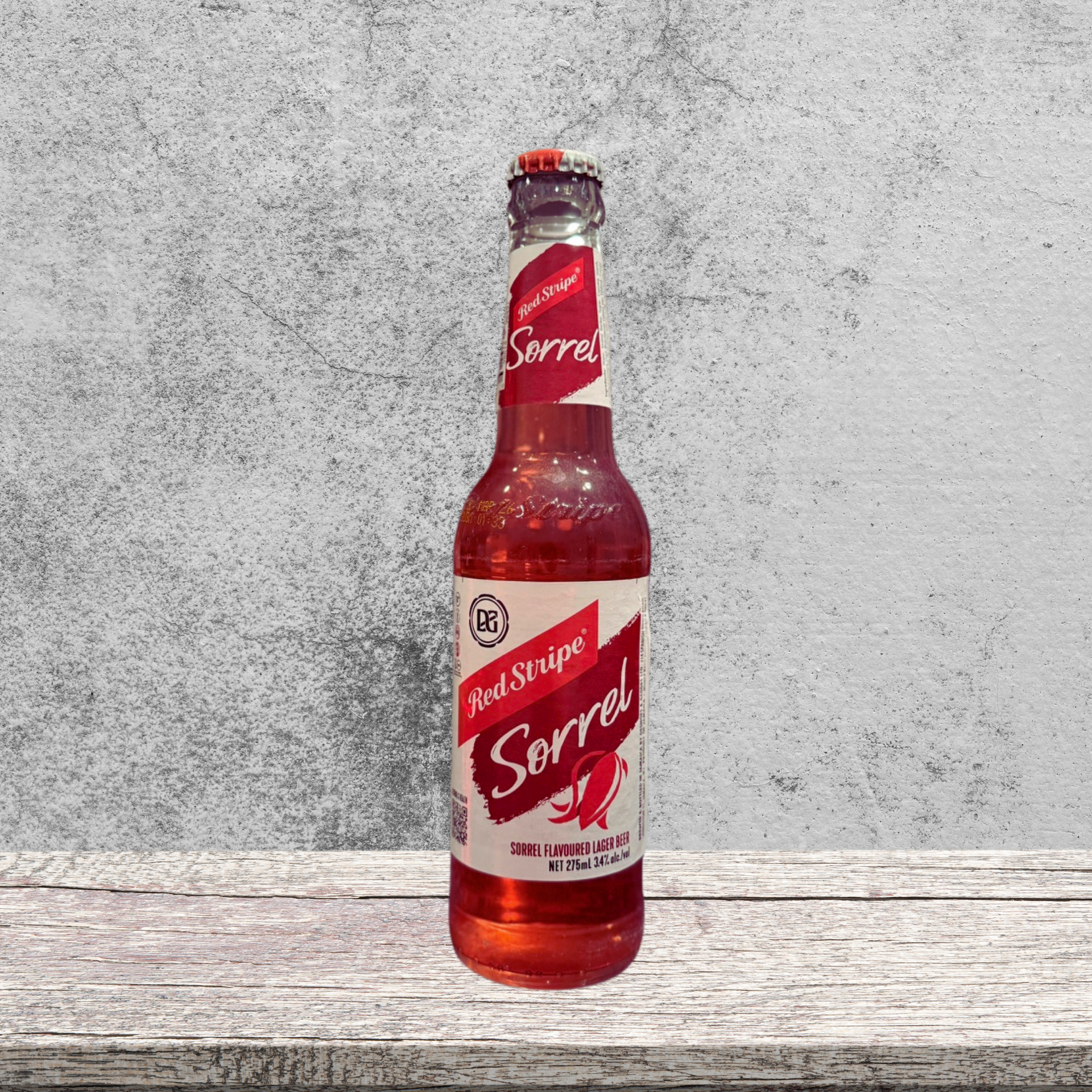 Red Stripe Sorrel Beer 275ml Flasche - jamaikanisches Hibiskus-Bier mit Ingwer, 3.6% Alkohol von IslandtoDoor