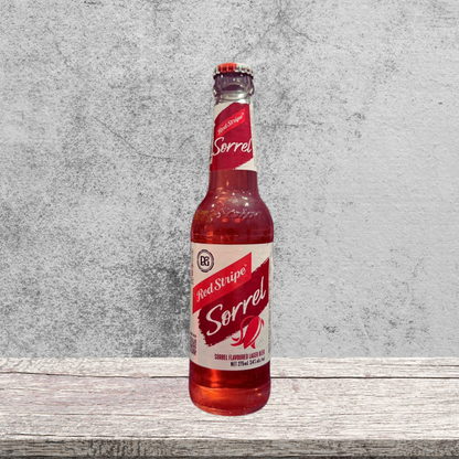 Red Stripe Sorrel Beer 275ml Flasche - jamaikanisches Hibiskus-Bier mit Ingwer, 3.6% Alkohol von IslandtoDoor