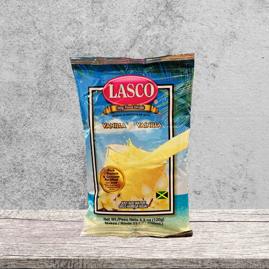 Lasco Vanilla Food Drink Pulver 120g – Jamaikanisches Soja-Getränkepulver zum Anrühren